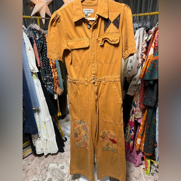 Carleen x Nuuly Miki Patchwork Coveralls - Picture 4 of 6